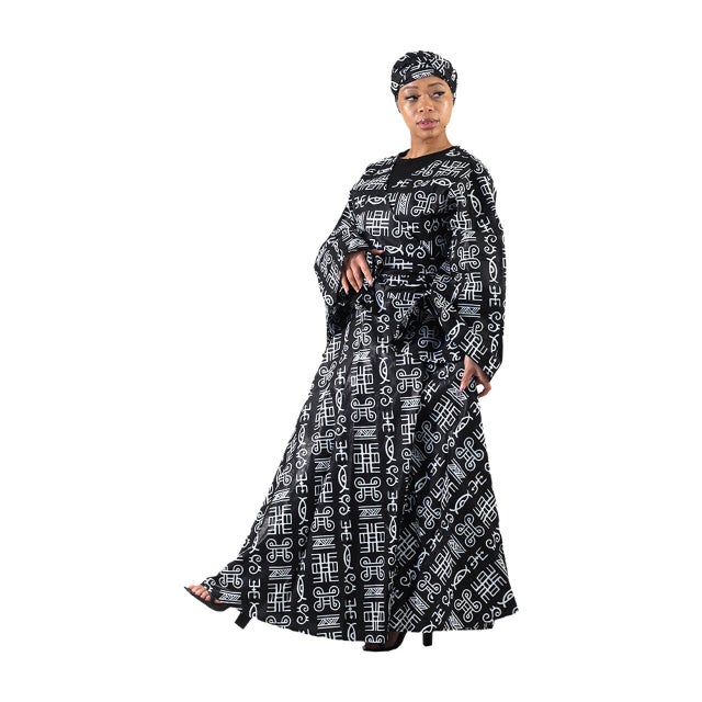 Women's Clothing New Winter Women Rich African Ethnic Printed Rhinestone  Dress Autumn Velvet Fashion Exotic Party Maxi Dr - African Boutique